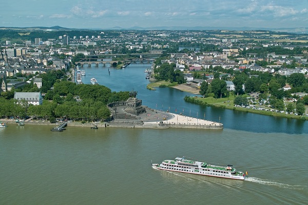 DEKOB - Koblenz - Deutsches Eck at the Confluence of the Rhine and Moselle - Credits GNTB Photo & Design Goebel, Horst.jpg